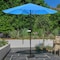 Pure Garden 9-Foot Patio Umbrella with Base, Brilliant Blue 50-LG1033B - alternate 1